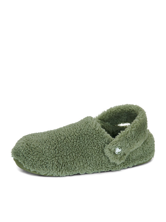 Classic Cozzzy Clogs Women's Green Slippers