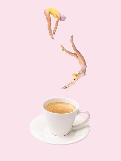 Poster Coffee Dive Pst25360 40cm X 50cm Μαύρη Ξύλινη Κορνίζα-62152pd156340f55321