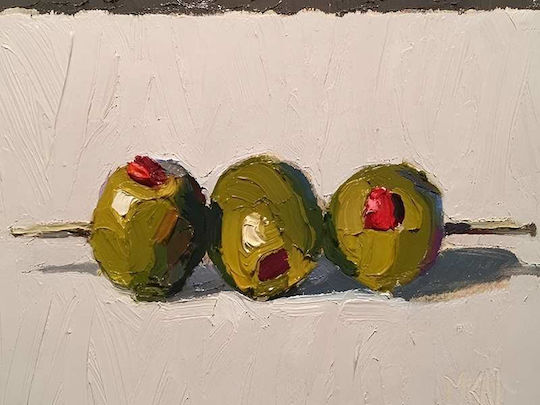 Poster Cocktail Olives Pst25320 40cm X 50cm Μαύρη Ξύλινη Κορνίζα-62108pd156362f55321
