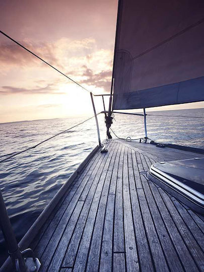 Poster Boat View Pst25209 40cm X 50cm Λευκή Ξύλινη Κορνίζα-61776pd156378f55310