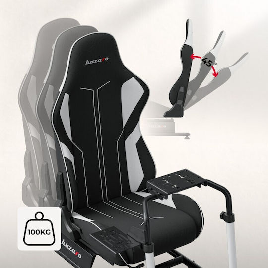 Huzaro Lenkradbasis Pedal Cockpit Sim Racing Verstellbarer Sitz Schwarz Speed 5.5 5900415031529