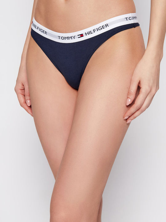Βαμβακερό Γυναικείο String Navy Μπλε