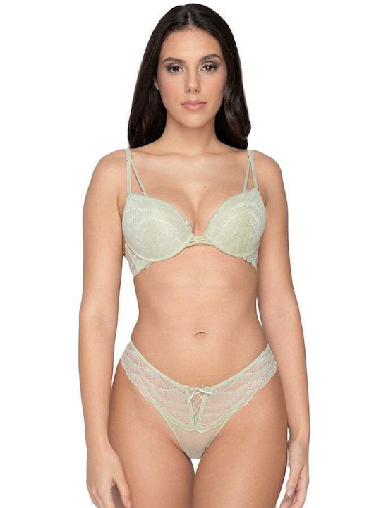 Femeie Brazilia cu Dantelă Verde