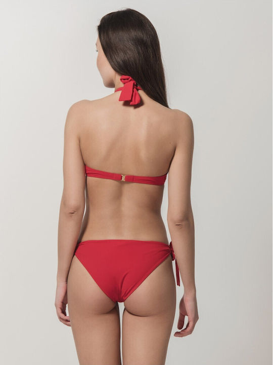 Blue Sense Bikini Brasilien mit Schnürchen Rot