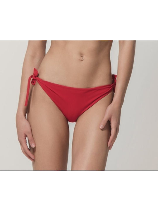 Blue Sense Bikini Brasilien mit Schnürchen Rot