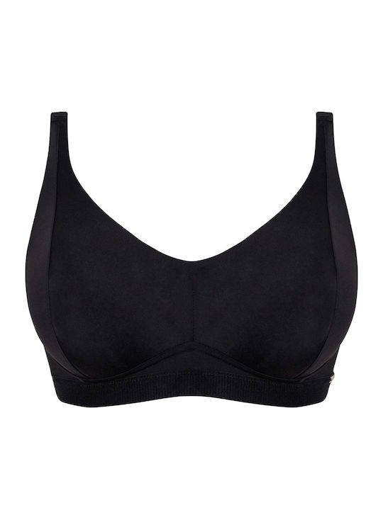Sutien sport negru fără armături
