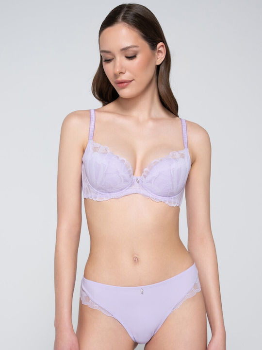 Melody Balconette Lila Сутиен с лека подложка