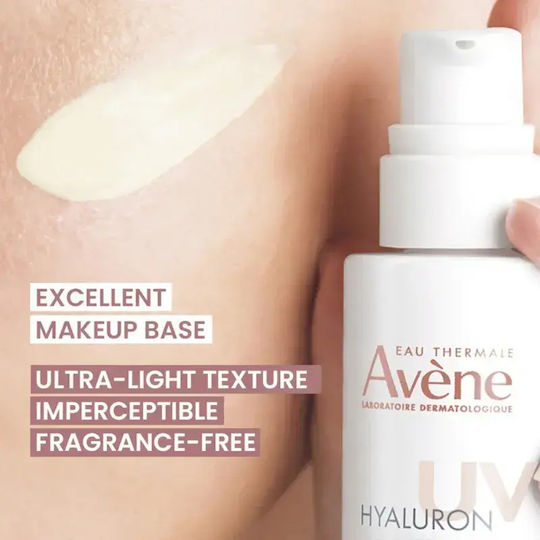 Avène Hyaluron Activ Uv Triple Efficacy Anti-aging Protective Fluid Hyaluronic Acid Spf 50 40 Ml