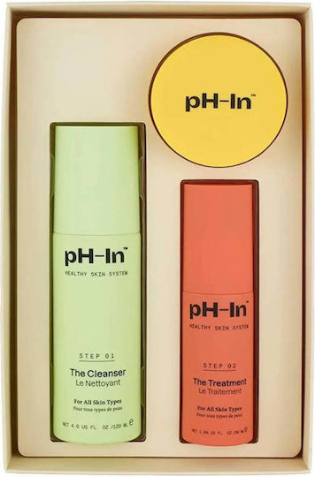 Set rutină de îngrijire pentru piele sensibilă predispusă la acnee în 3 pași Ph-in Healthy Skin System Indeed Labs 3 articole