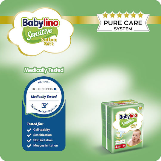 Babylino Babylino Sensitive Baby Diaper No4 8-13 Kg SUPER PACK 150 Pieces Care for Sensitive Skin
