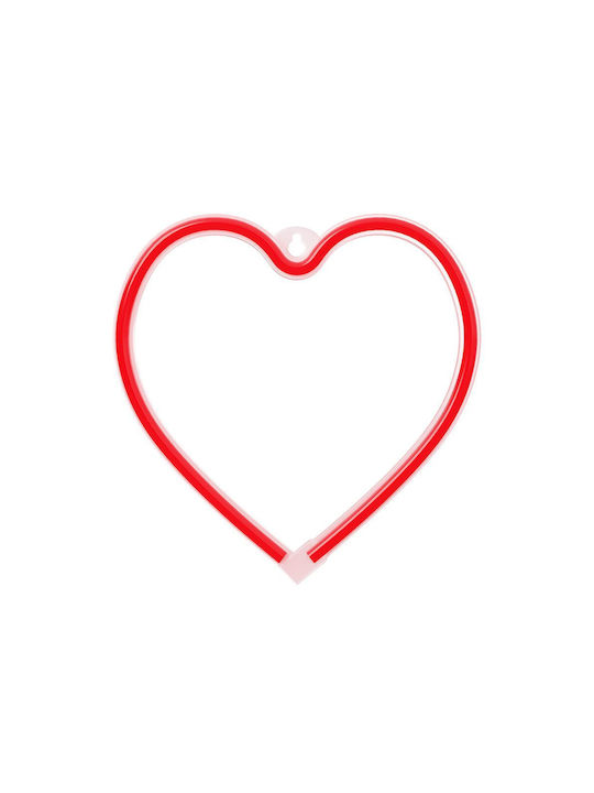 Forever Light Decorative Lamp Heart Red