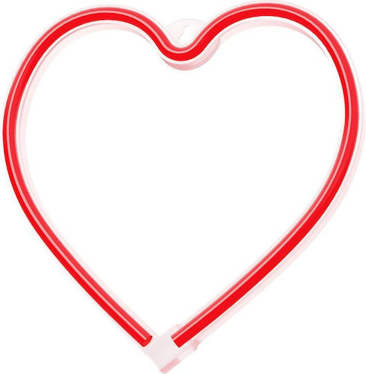 Forever Light Decorative Lamp Heart Red