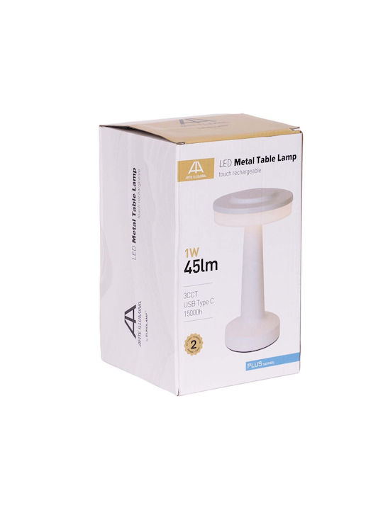 Eurolamp Διακοσμητικό Φωτιστικό LED Ρυθμιζόμενο Λευκό 12.5x12.5εκ.