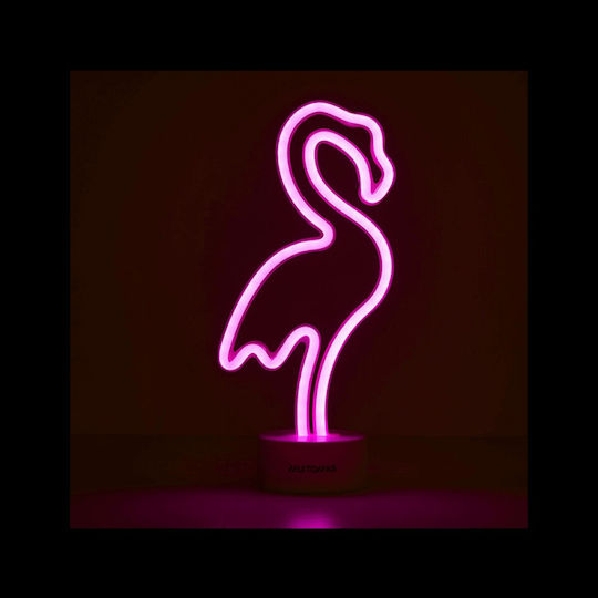 Muitomas Neon Διακοσμητικό Φωτιστικό LED Φλαμίνγκο 27.5x18.5x4.3εκ.