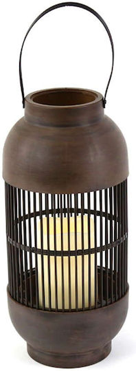 Aca Nougat Decorative Lamp Lattern Brown