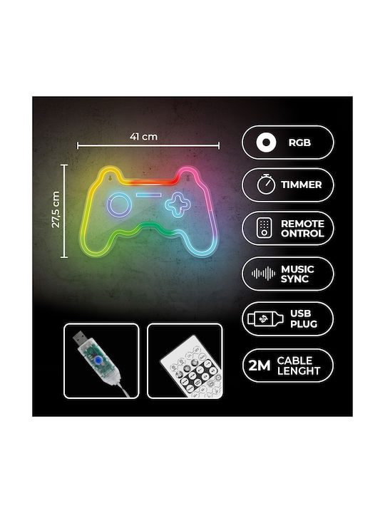 Forever Light Gamepad Decorative Lamp Multicolour