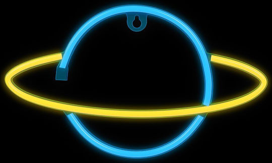 Forever Light Neon Διακοσμητικό Φωτιστικό Saturn LED 30x2x17.5εκ.