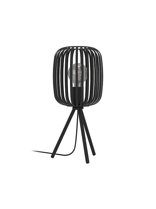 Eglo Romazzina Lustră Decorativă cu Soclu pentru Bec E27 Negru