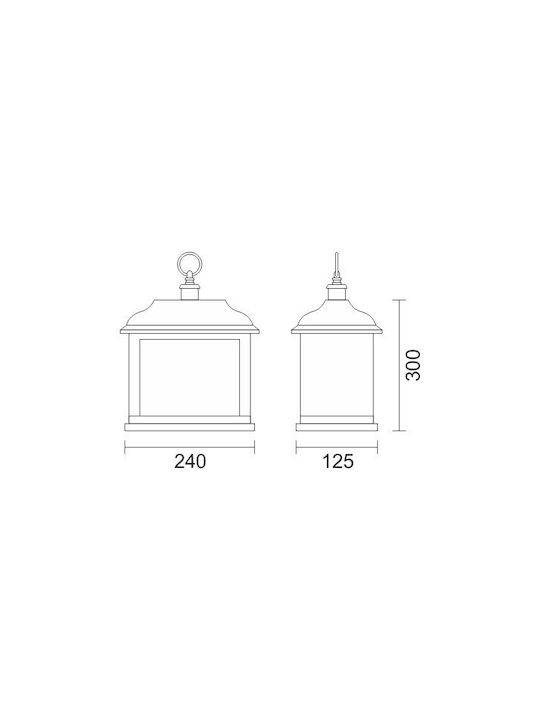 Spot Light Lustră Decorativă Șemineu Negru