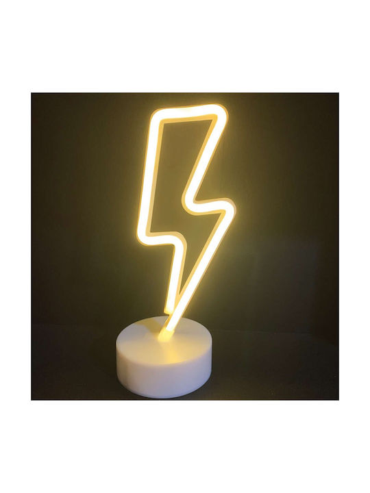 Aca Neon Διακοσμητικό Φωτιστικό LED Θερμό Λευκό 11x10x28εκ.