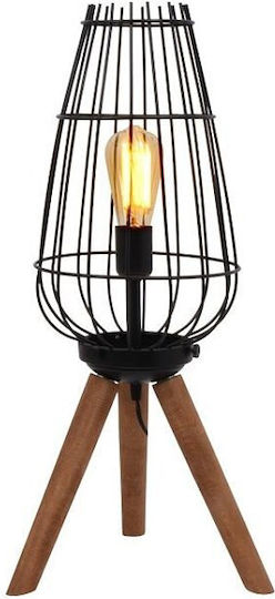 Fylliana Cresset Dekorative Lampe mit Fassung für E27 Lampe Schwarz