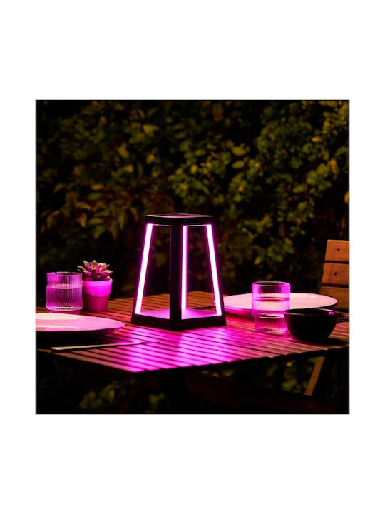 Lexon Design Laterne Tragbare LED-Lampe Schwarz
