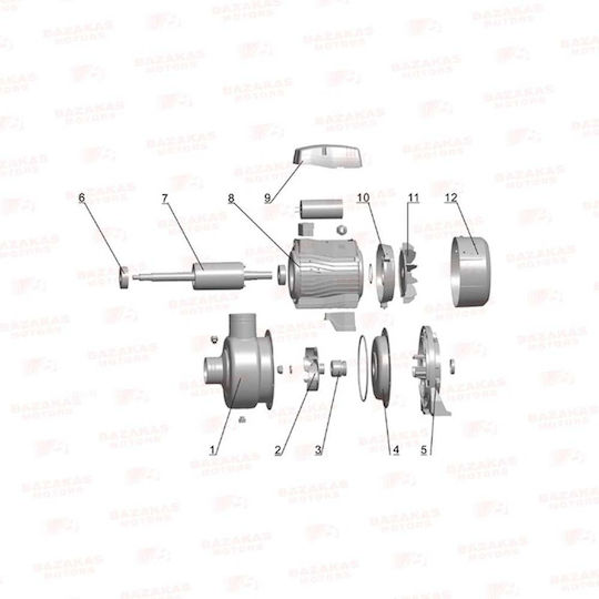 Leo Group ABK150 Electric Surface Water Pump Centrifugal 1.5hp Three-Phase