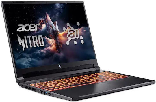 Acer Nitro V 16 Ai 16" IPS QHD+ 180Hz (Ryzen 7-260/8GB/2TB SSD + 1TB SSD/GeForce RTX 5070/Windows 11 Pro) (Международна английска клавиатура)