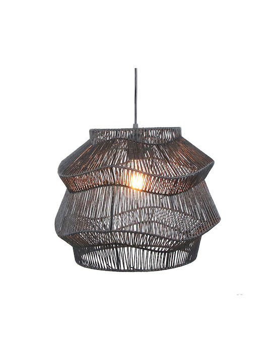 Liberta Zanzibar B Deckenleuchte Schwarz mit Seil 36x36x30cm