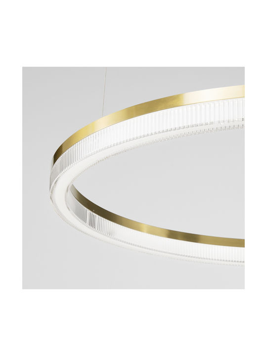 Ideal Lux Κρεμαστό Φωτιστικό Μαύρο LED με Θερμό Λευκό Φως 40εκ.