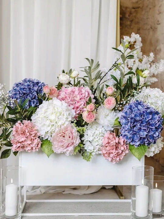 PartyDeco Кандилник Стъклен в Прозрачен Цвят 10x23см