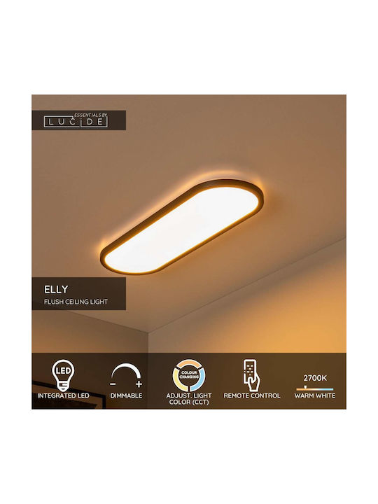 Lucide Lightning Elly Ceiling Mount Light with Integrated LED