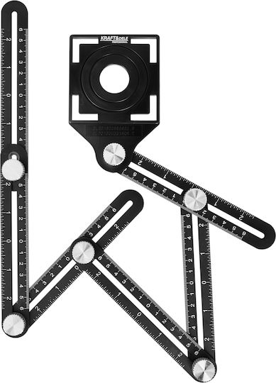 Kraft & Dele KD10385 Сгъваемо метро от алуминий Ъгли