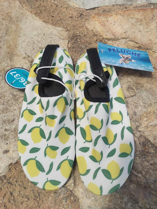 Дамски Aqua Slippers – Peluche W Син Leaf