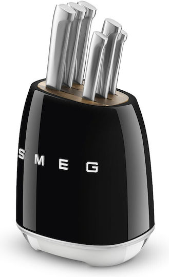 Smeg Комплект Ножове с Основа от Неръждаема Стомана 7 Бр