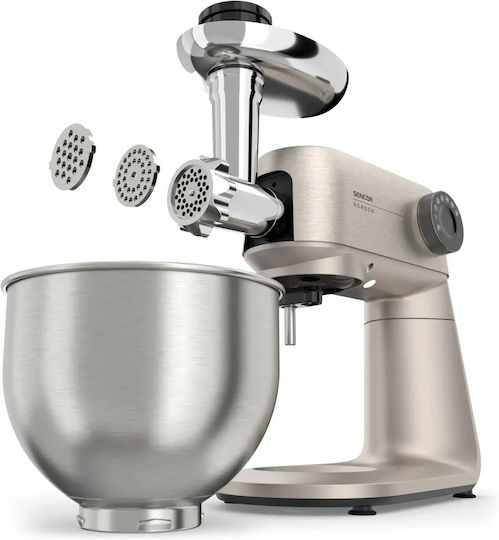 Sencor Küchenmaschine 1500W mit Rostfreiem Schüssel 5,5l Weiße