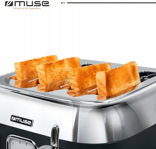 Muse Тостер 4 слота 1800W