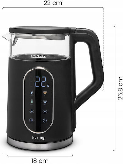 Maestro Чайник 1.7л 2200W Черен