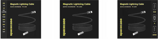 Spacecase Usb-c Zu Lightning Magnetisches Kabel 1m 20w Cl09 B