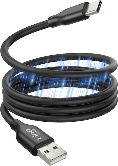 Linq Magnetic Auto-winding Usb-c To Usb-a Cable Pd 36w 4a 1.2m Black