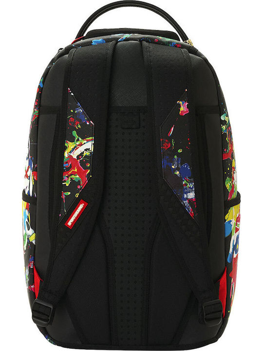 Sprayground Hideki Saijo Spray Mashup Σχολική Τσάντα Πλάτης Γυμνασίου - Λυκείου με Θήκη για Παγούρι Πολύχρωμη 29 x 15 x 45εκ
