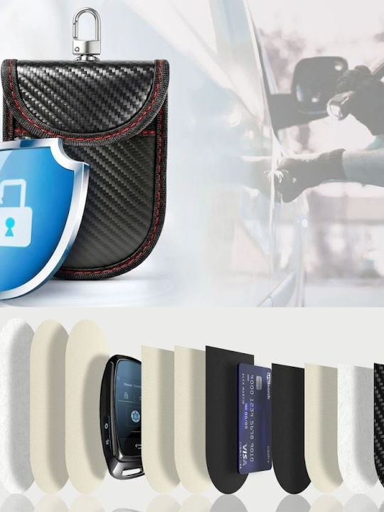 Tech-protect Klr100 Rfid Anti-theft Case Black Red Red