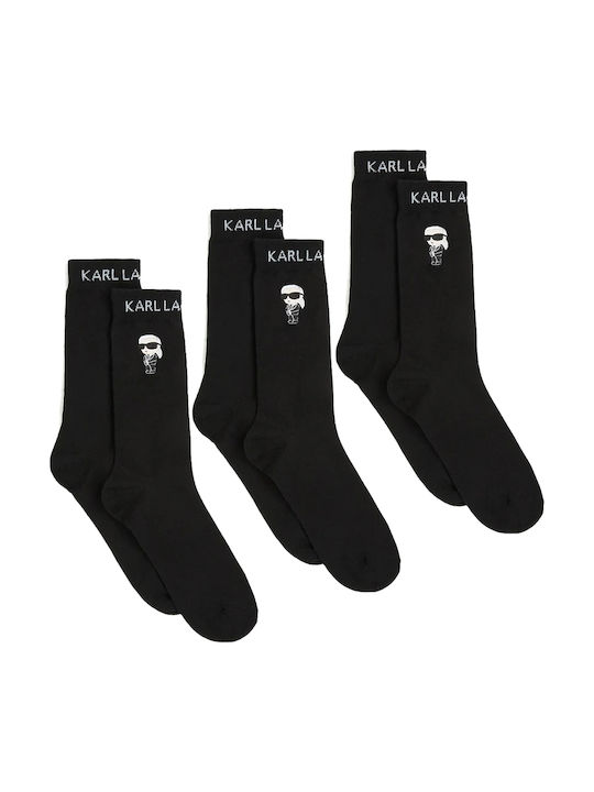 Karl Lagerfeld Чорапи Black 3Пакет