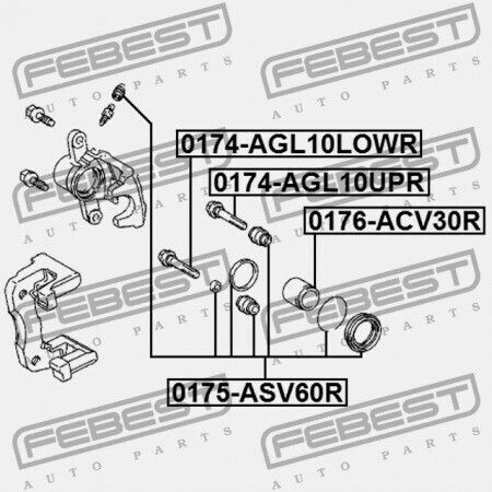 Șurub Ghidaj Etrier Frână Spate Toyota Rav4 Aca3 Ala3 Gsa33 Zsa3 2005.11-2012.12 Gr 47814-33240