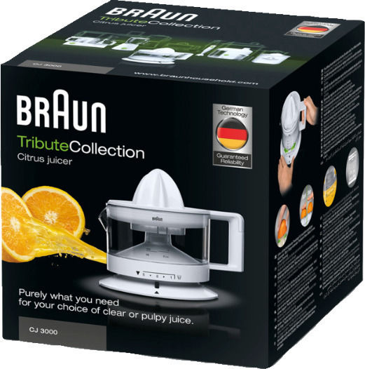 Braun Elektrischer Entsafter 20W mit Gewicht 350ml Braun