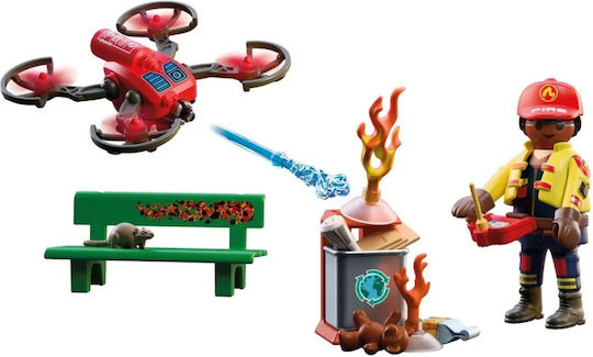 Playmobil Държава Пожарогасителен дрон за 4 години