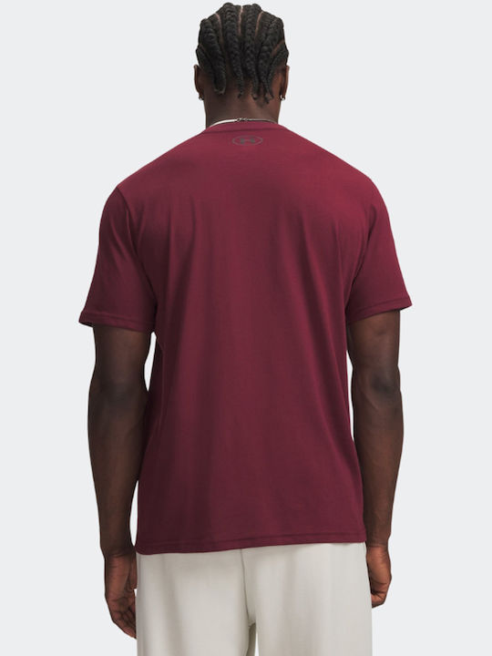 Under Armour Left Chest Logo T-shirt Μπορντό