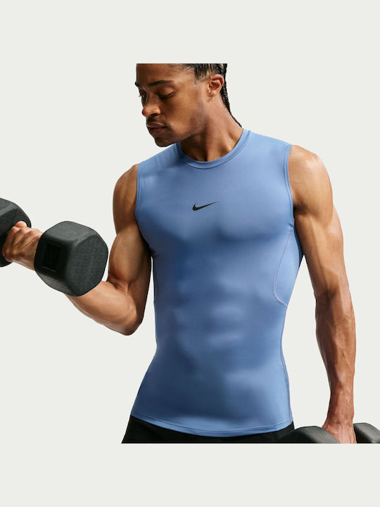Dri-Fit Sportliche Herrenbluse Indigo Storm / Schwarz
