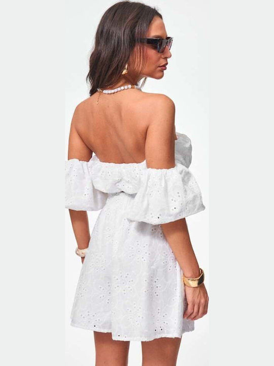 Damen-Set Mit Shorts Weiß