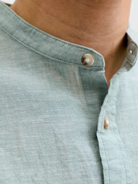 Jack & Jones Jjesummer Ленена Риза Slim Fit Granite Green